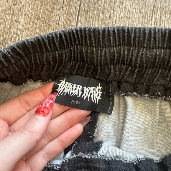 DARKERWAVS by Dolls Kill Ombré Cargo Pant w/ mesh legging - Picture 2 of 3